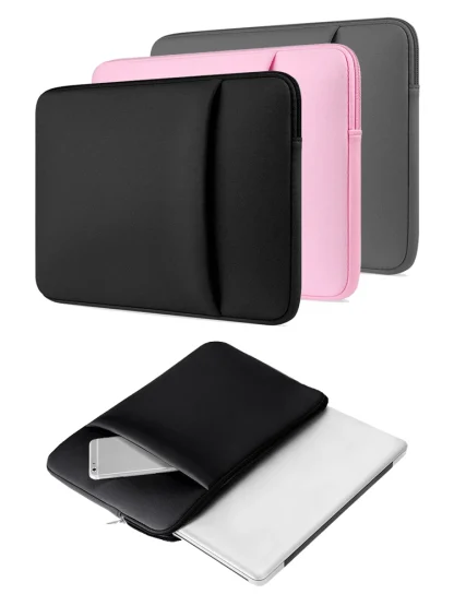 Soft Solid Color Laptop Bags - Image 5