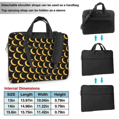 Banana Print Laptop Bag - Image 6