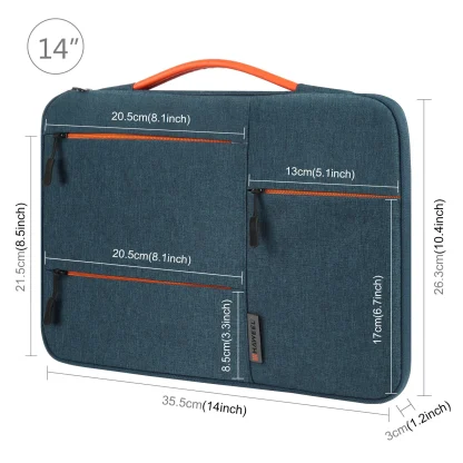 Multi Zippered Pocket Laptop Bags - Image 4