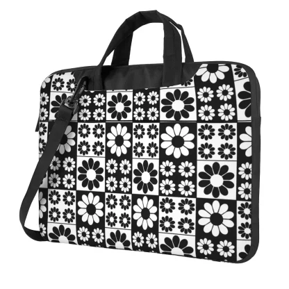 Daisy Print Portable Laptop Bags - Image 3