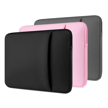 Soft Solid Color Laptop Bags - Image 3