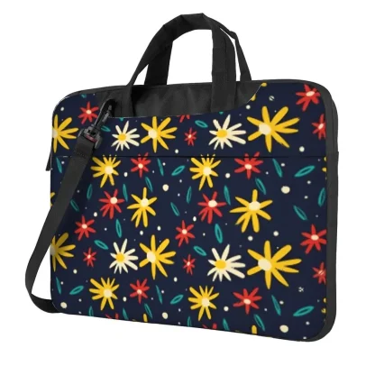 Daisy Print Portable Laptop Bags - Image 6