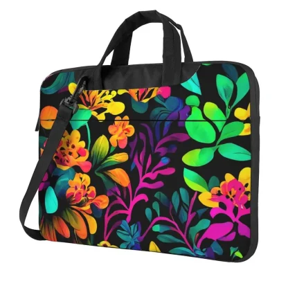 Portable Floral Print Laptop Bags - Image 6