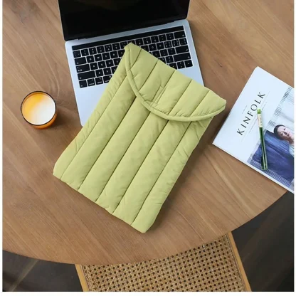 Quilted Flap Laptop Bag