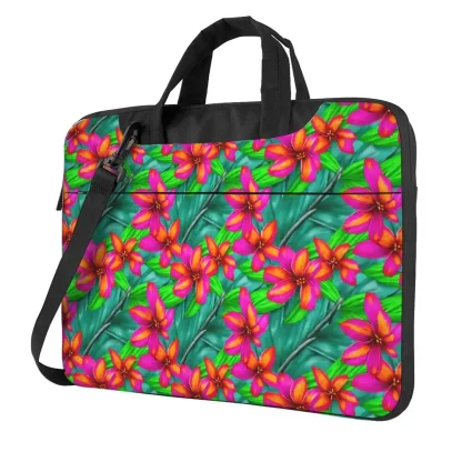 Portable Floral Print Laptop Bags - Image 3