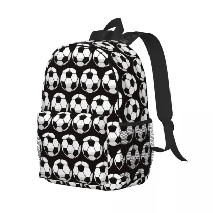 Soccer Ball Print Laptop Bag - Image 2