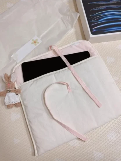 Aesthetic Bowknot Laptop Bag - Image 3