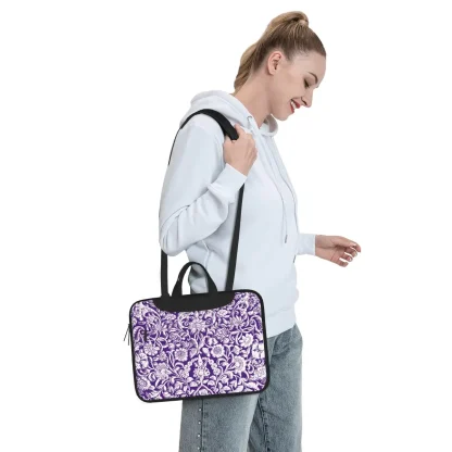 Portable Floral Print Laptop Bags - Image 2