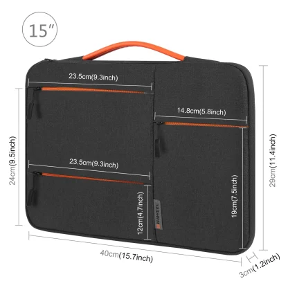 Multi Zippered Pocket Laptop Bags - Image 3