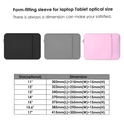 Soft Solid Color Laptop Bags - Image 6