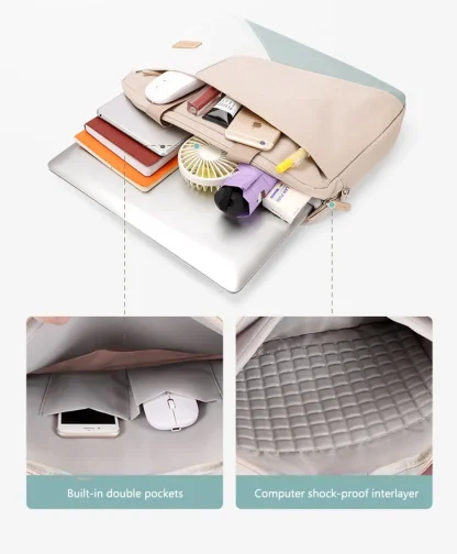 Aesthetic Briefcase Laptop Bag - Image 3