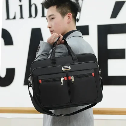 Spacious Multi-pocket Laptop Bag - Image 4