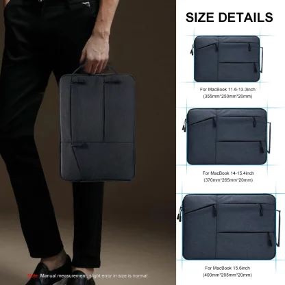 Portable Zippered Pocket Laptop Bags - Image 3